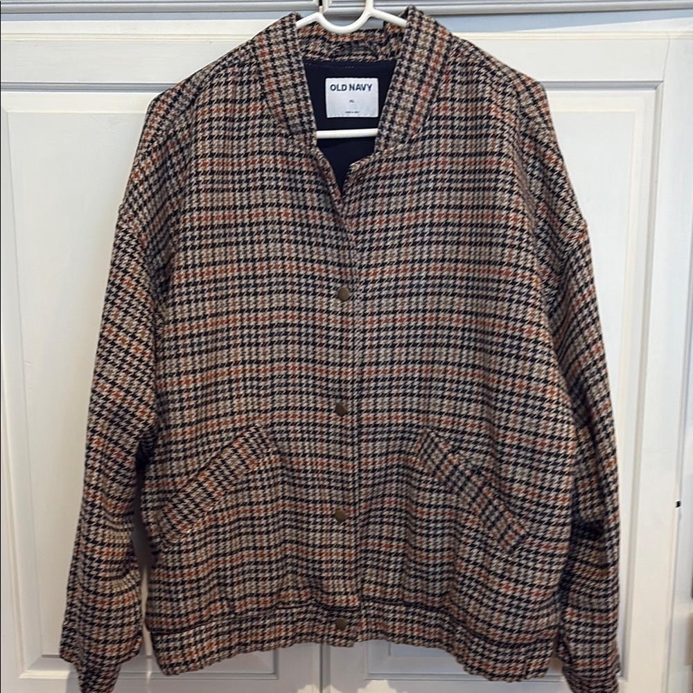Old Navy Checkered Button-Up Jacket